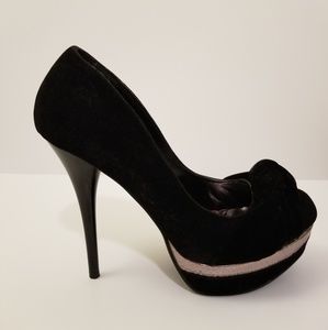 💎Charlotte Russe Black Knot Stilettos